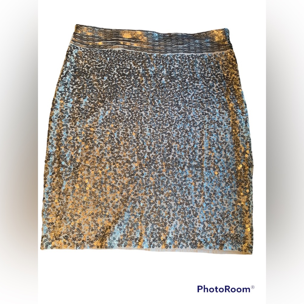 Express cream with sequin skirt, Large